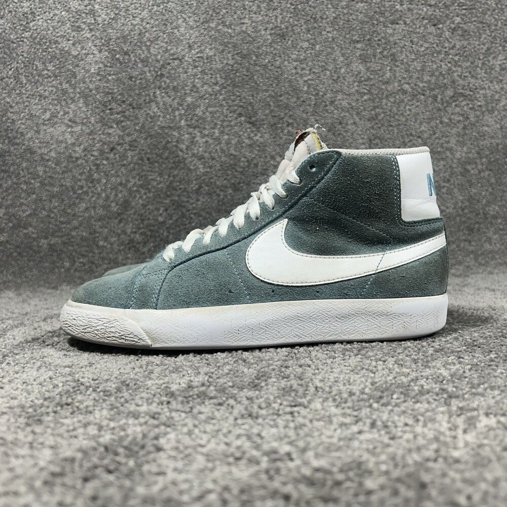 Nike Zoom Blazer Mid SB 864349-404 Men’s Size 6 Cerulean Blue Suede Skate Shoes - Picture 6 of 12